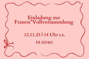 Einladung zur FrauenVollversammlung