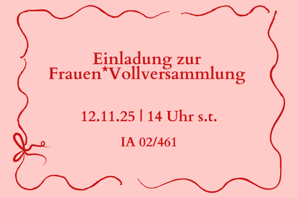 Einladung zur FrauenVollversammlung